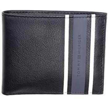 TOMMY HILFIGER - URBAN STRIPE MINI CC WALLET - BLACK