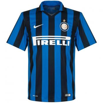 NIKE 1ª Equipación Inter de Milán 2015/2016 - Camiseta Oficial Hombre, Color Negro/Azul/Blanco, Talla L
