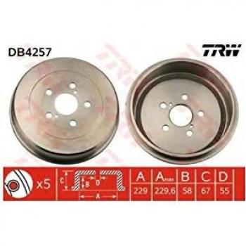 Tambor de freno TRW DB4257 - Alta calidad y durabilidad