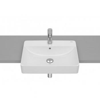 Lavabo de FINECERAMICÂ® semiempotrado en encimera INSPIRA - ROCA