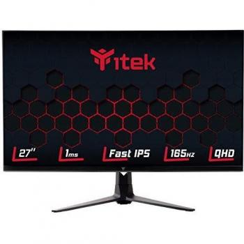 Itek Monitor GGF - 27 Flat, 2560x1440, Fast IPS, 165Hz, 16:9, 1ms OD, HDMI, 2xDP, USB, Speaker, HDR, Adaptive Sync, Nero