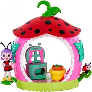 Enchantimals - Minicocina de Ladelia Ladybug, muñeca con accesorios