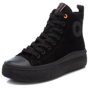 Botines de Mujer Refresh con Puntera de Goma y Doble Suela, Zapatillas Casual Negras REFRESH 172303 y Zapatilla con Cierre de Cremallera para Mujer en Color Negro, Talla 40