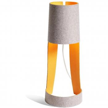 Lámpara de mesa Mia gris/naranja