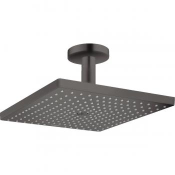 Rociador de ducha Hansgrohe Raindance E 300, 1 jet, con conexión al techo, cromo negro cepillado