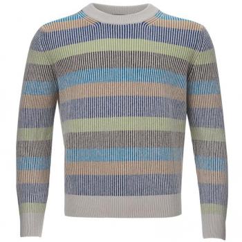 Gran Sasso Multicolor Round Neck Cashmere Sweater - IT50 | L