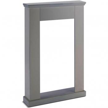 Cornice Camino in Legno MDF, Bianca - Blanco