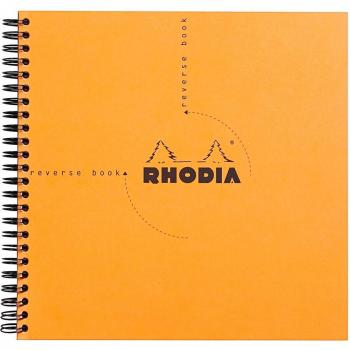 Cuaderno Rhodia Classic Cuadriculado 21x21 cm - Naranja