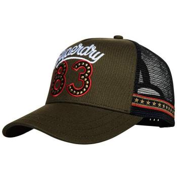Superdry Badged Trucker Cap, Gorra de béisbol para Mujer, Verde