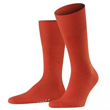 Calcetines Cortos de Hombre Falke Airport - Color Naranja, Mezcla de Lana, Talla 41/42
