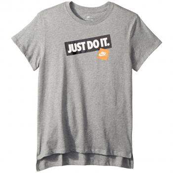 Nike JDI Anniversary Camiseta, Niñas, Gris Oscuro, Large