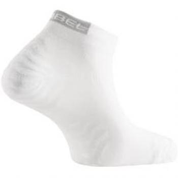 Lurbel Pista Two, Calcetines Cortos, sin costuras, tobilleros, transpirables y anti-olor para Hombre y Mujer, Talla S (36-38), Blanco