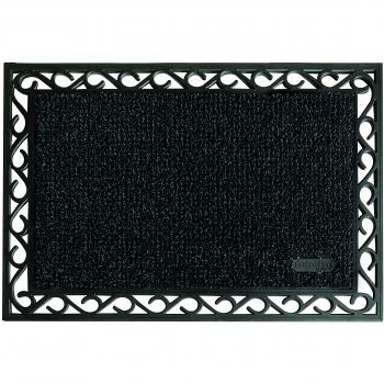 AstroTurf Utopia Mamut - Felpudo alfombra de entrada exterior, 60 x 90 cm, color negro
