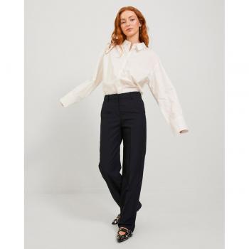 Jack & Jones - Pantalones de vestir rectos de mujer 12246411 Negro