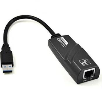 ADAPTADOR USB3.0 A RJ45 GIGABIT 10/100/1000 NEGRO