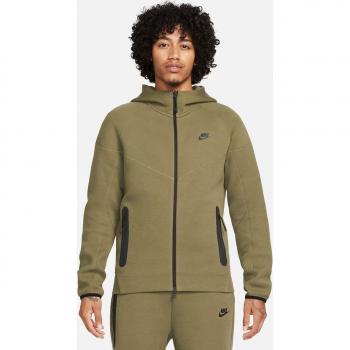 Nike Tech Fleece Men's Hooded Zip Sweatshirt - Olive - Size: Extra Large