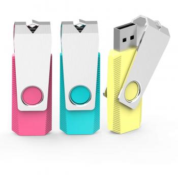 KEXIN 32GB Memoria USB 2.0. Pendrive [3 Unidades ] Color de Amarillo, Rojo, Verde