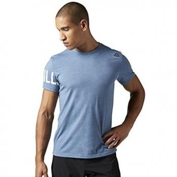 Reebok Lm Tee Camiseta, Hombre, Azul