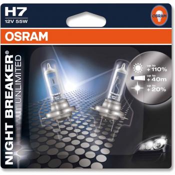 Osram 64210 Night Breaker Unlimited Lámpara Halógena de Faros, Blíster Doble