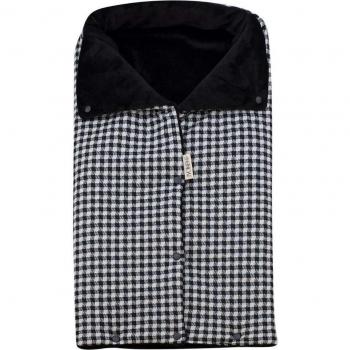 Saco Polar para Capazo de Bebé Jyoko - Abrigado en Invierno con forro polar y diseño Vichy