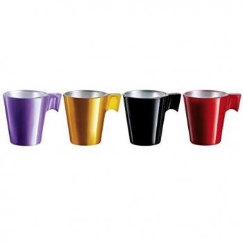 Luminarc Set 4 Tazas 8 cl Colores Surtidos Flashy Expresso