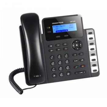 Grandstream GXP1628 Teléfono IP con 2 Cuentas SIP, Audio HD, Conexión Gigabit Ethernet, PoE (Power over Ethernet), Pantalla LCD y 8 Teclas BLF/Extensiones Programables,