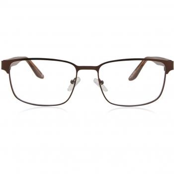 Rectangle Montuta completa Metálico Marrones Gafas Recetadas para Hombre - Gafas Anti-Azules - SmartBuy Collection