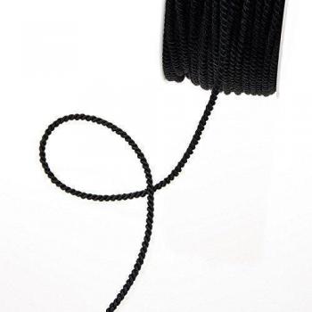 Deko und Band Acetato Cordón Negro – 2 mm Ancho a 100 m Rollo – 211001 11 de R 002