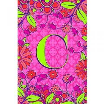C: 6 x 9 Personalized Monogram Initial C Matte Paperback Notebook Journal Diary 120 Pages (60 sheets