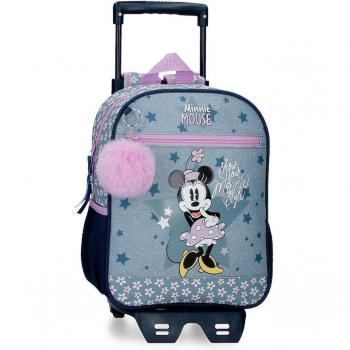 Mochila Preescolar Minnie Style con carro