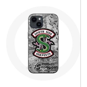 Funda para iPhone 14 Plus con logo de South Side Serpents de Riverdale - Maniacase