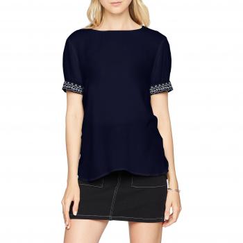 Vero Moda Vmhouston SS Top Exp, Camiseta sin Mangas para Mujer, Azul
