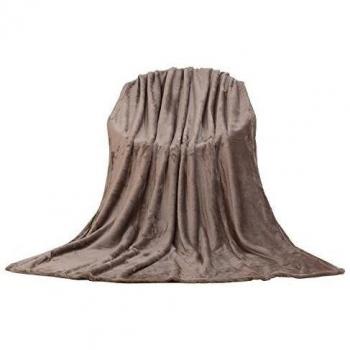 Manta Polar Sofá Cama Cuna Viaje, Hipoalergénica para Bebé, Plaid Calentito Invierno Tela Peluche Lisa Suave Franela Supersoft Antiacara
