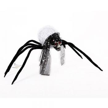 Araña Calavera Novia con ojos rojos 63 cm