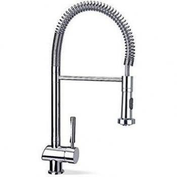 Grifo De Cocina Teka Monomando My1 Color Cromo Ref 1816002 Caño Giratorio Y Flexible
