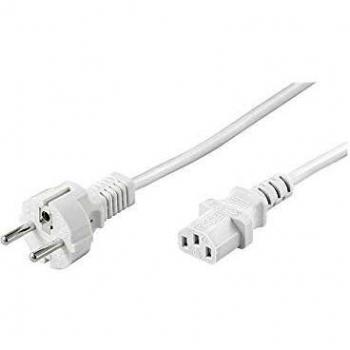 Cable de Alimentación Schuko a C13 5m Blanco
