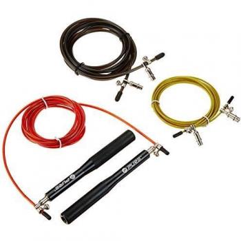 Pure2Improve Weighted Jump Rope with 3 Removable Ropes, Multicolour, 285 cm, Unisex