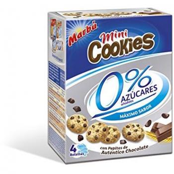 Artiach Mini Cookies - Mini galletas, 0% azúcar, 1 paquete con 4 bolsitas