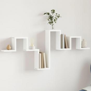 Estantería Vitta De Pared Diseño Irregular Blanco 43X104,5X10 Cm