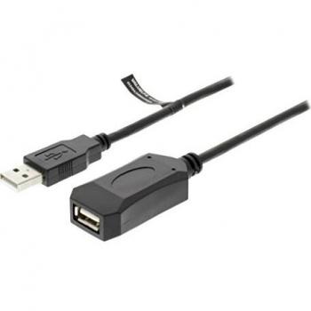 Cable USB Activo 2.0 de Extensión Macho a Hembra de 5 Metros, Hasta 480 Mbps