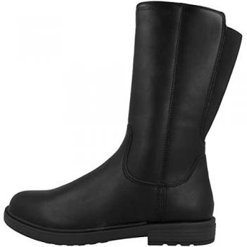 Geox Kids Eclair Black Slip-On Boots, Size 33 EU