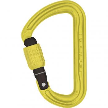 DMM Shadow Screwgate Rock Climbing Carabiner, 62 x 102mm Lime
