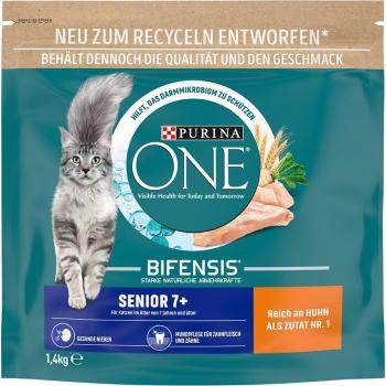 Purina ONE Senior 7+ pienso para gatos - 1,4 kg