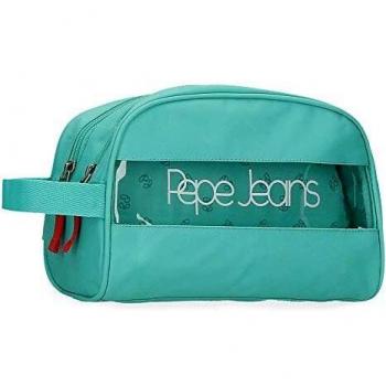 Neceser Pepe Jeans Darienne Doble compartimento Adaptable, Verde, 26x16x12 cm