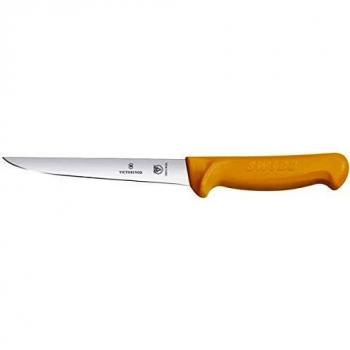 Victorinox Swibo Cuchillo de cocina para deshuesar con filo normal, con hoja de 16 cm, nailon color negro