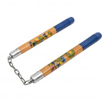 Wooden Chain Nunchaku with Metal Box