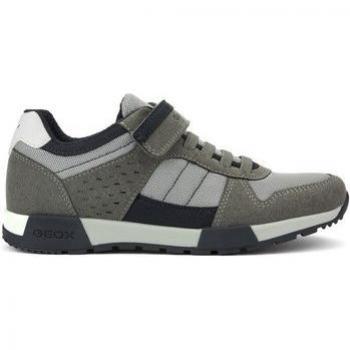 Zapatillas Geox Alfier M J826NA - Deportivas de Piel de Calidad con Cierre de Velcro y Confort Máximo