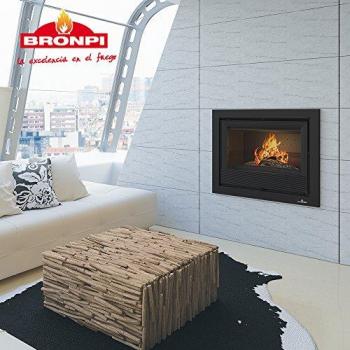 Estufa de Leña Insertable BRONPI PARIS-90 con Turbina de 14 kW