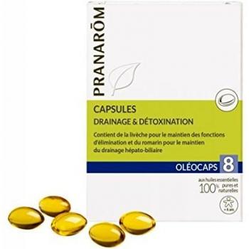 Pranarom Oleocaps 8 Drainage Detox 30 Caps - Pranarom OlÃ©ocaps 8 Purification 30 Capsules