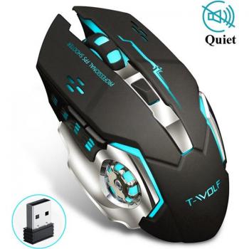 Ratón Inalámbrico Portátil Bluetooth Silencioso 2.4GHz Modo Dual para Ordenador y Laptop